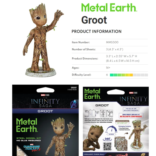 Metal Earth Groot