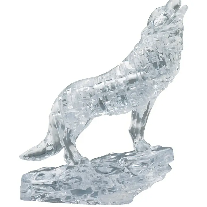 Crystal Puzzle - Clear Wolf