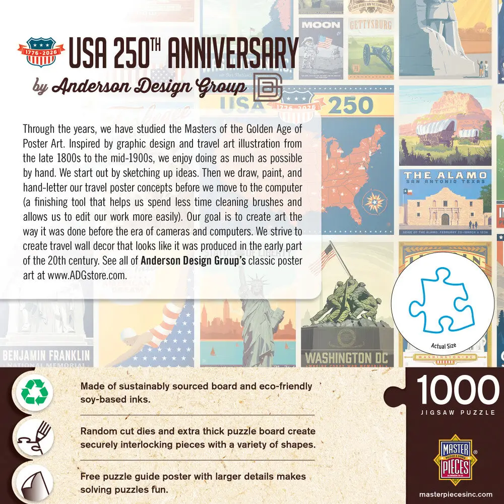 Vintage Posters: USA 250th Anniversary 1000pc