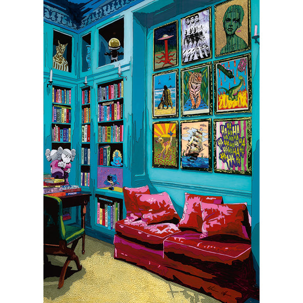 Home, Room With Red Sofa 1000pc