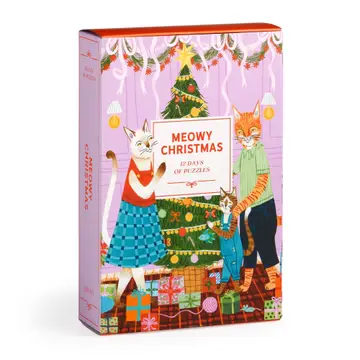 Meowy Christmas 12 Days of Puzzles Advent 12x42pc