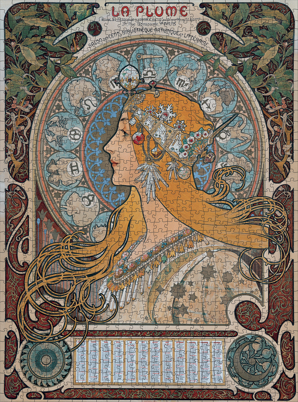 Alphonse Mucha: Zodiac 1000pc
