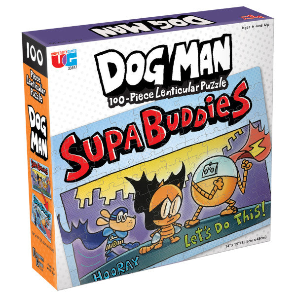 Dog Man Supa Buddies Lenticular 100pc