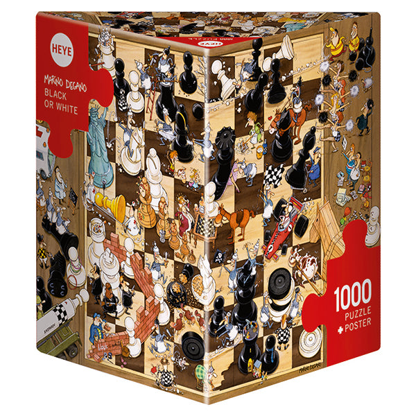 Black or White (Chess) by Delgano 1000pc