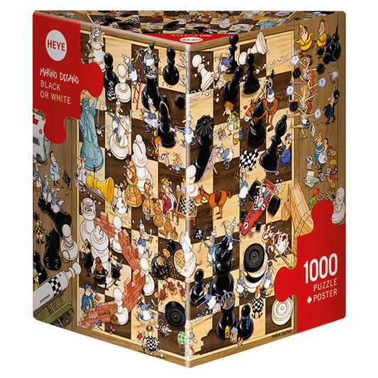 Black or White (Chess) by Delgano 1000pc