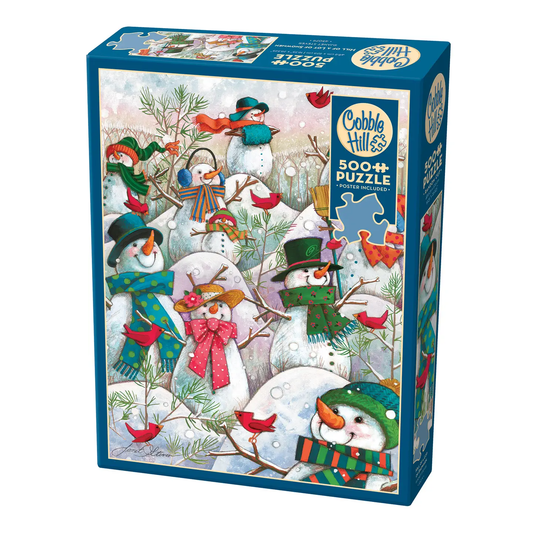 Hill of a Lot of Snowmen 500pc