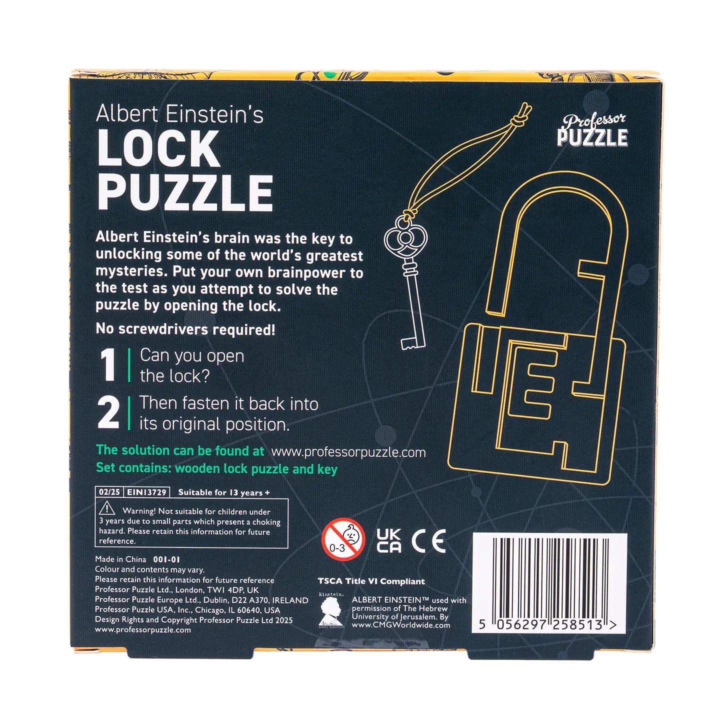 Einstein Lock Puzzle