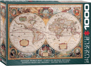 Antique World Map (Orbis Geographica) 1000pc