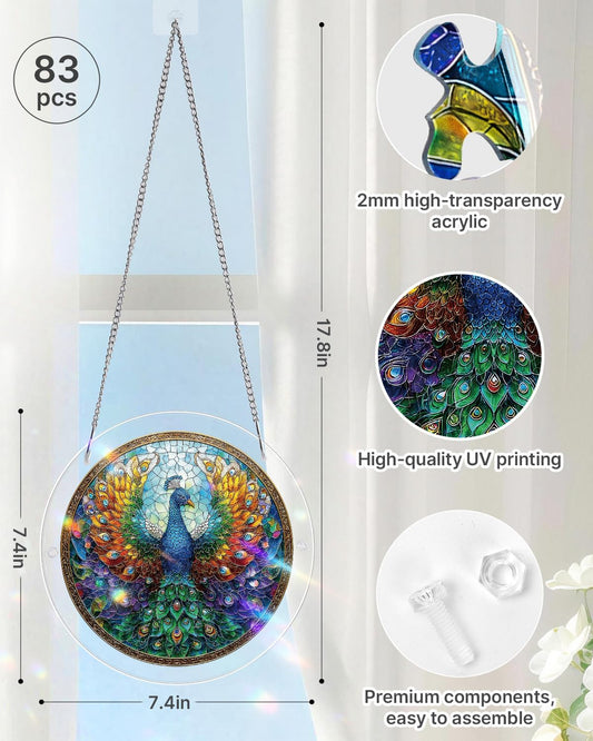 Acrylic Jigsaw: Peacock of Radiance 83pc