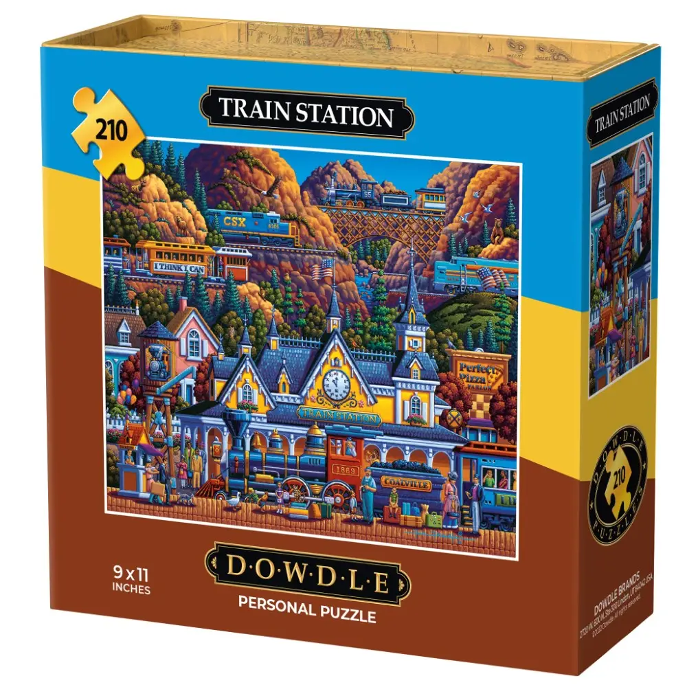 Dowdle: Train Station Personal Puzzle 210pc