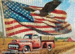 Waving Flag USA 1000pc