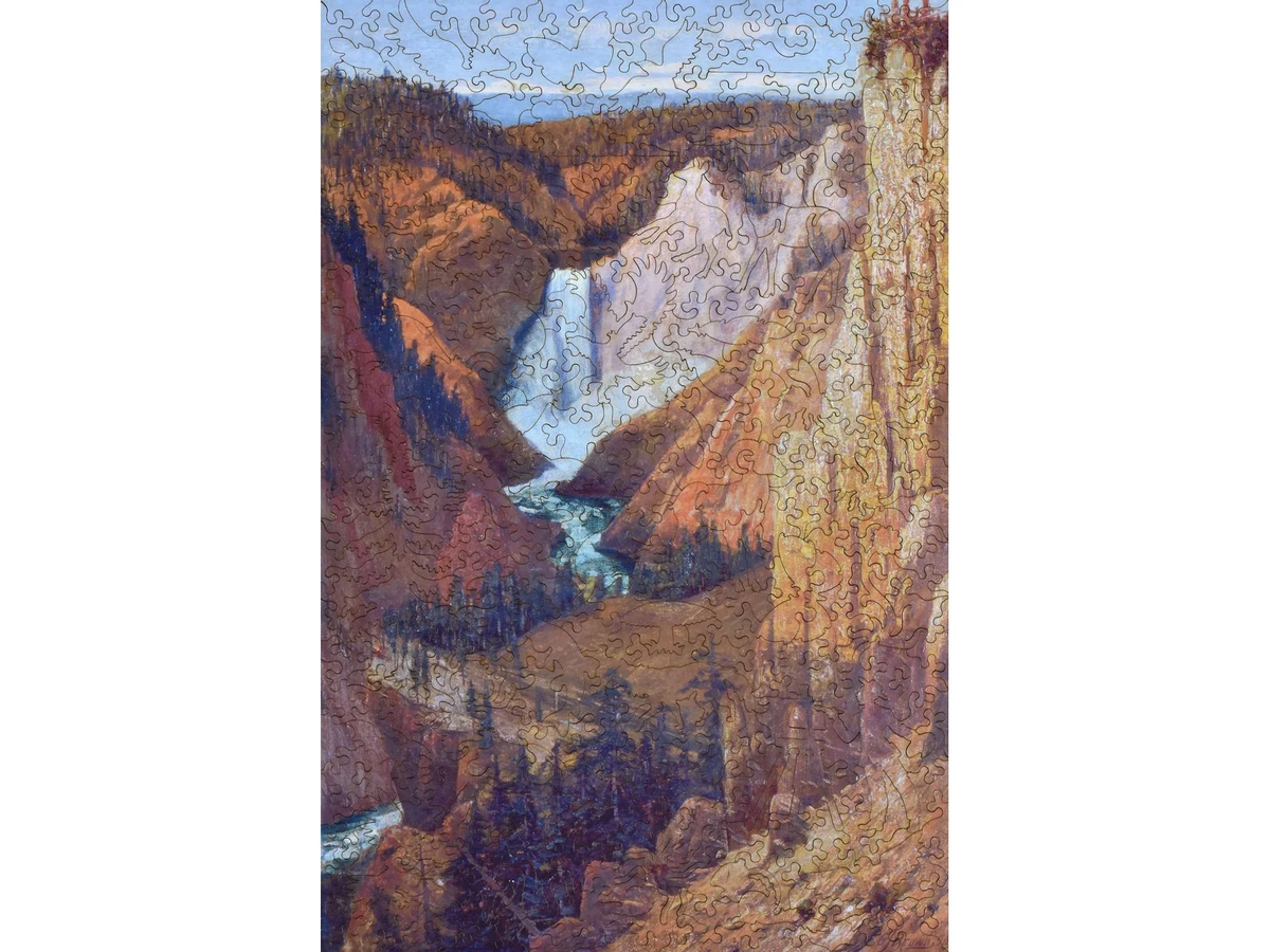 View of the Lower Falls, Grand Canyon of the Yellowstone 319pc