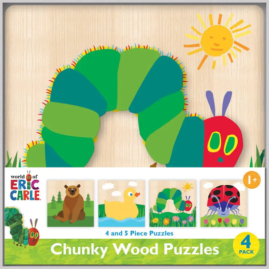 Eric Carle Chunky Wood Puzzles 4-pack