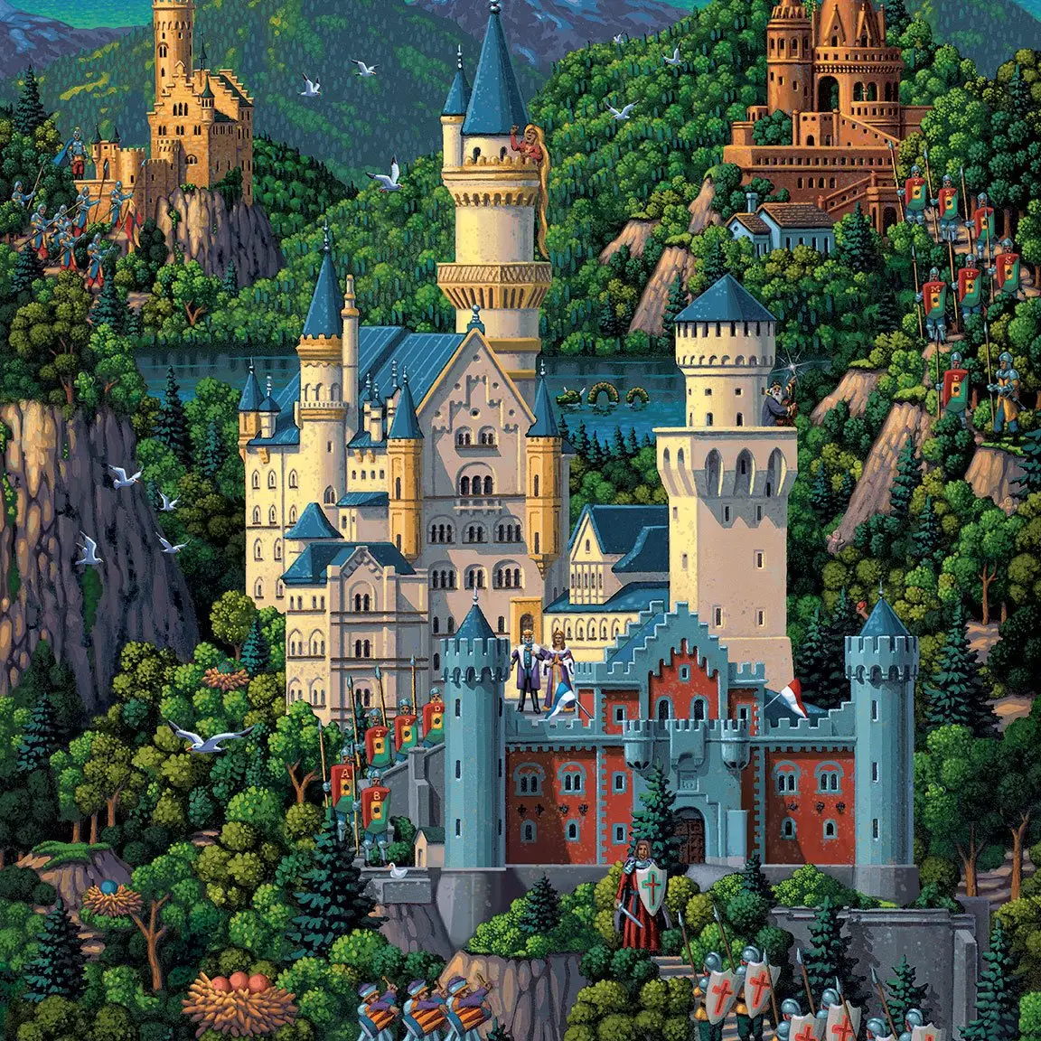 Dowdle: Neuschwanstein Castle 1000pc