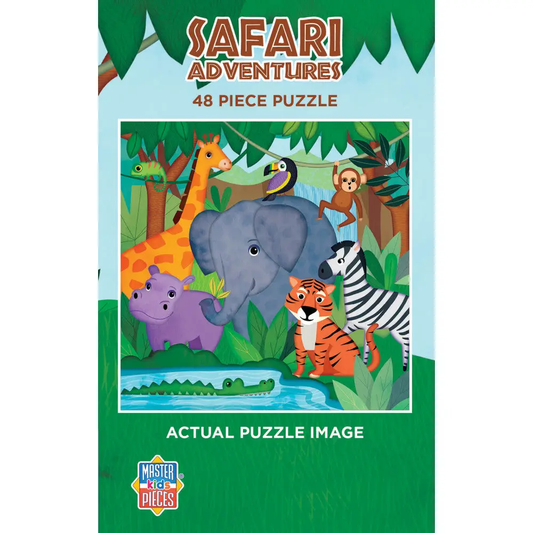 Space Savers: Safari Children's Puzzle 48pc