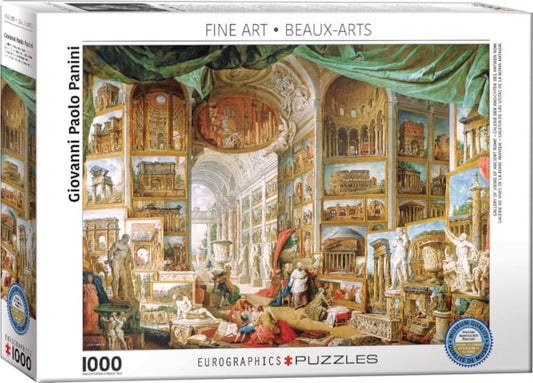 Gallery of Views of Ancient Rome (Panini) 1000pc