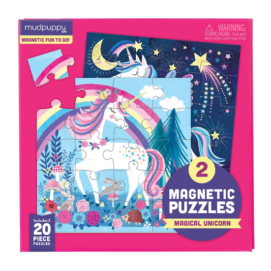 Magical Unicorns Magnetic Puzzle 2x20pc