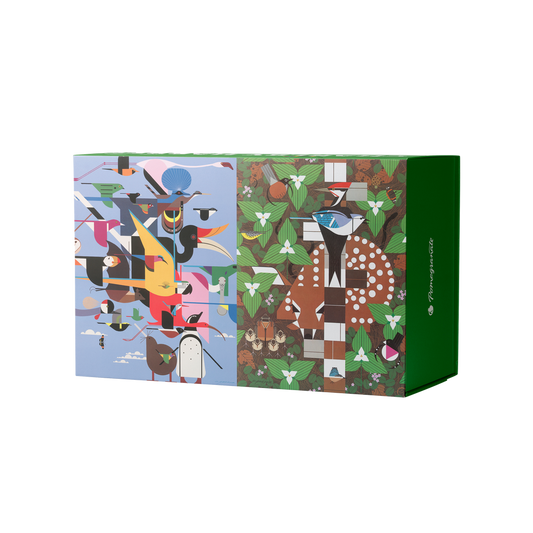 Charley Harper Double-Sided Jigsaw Puzzle Set 2x120pc