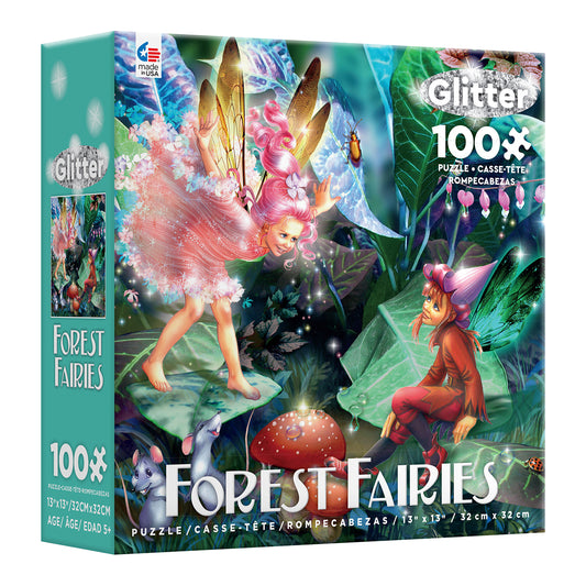 Forest Fairies Glitter: Fairy, Elf & Mice 100pc