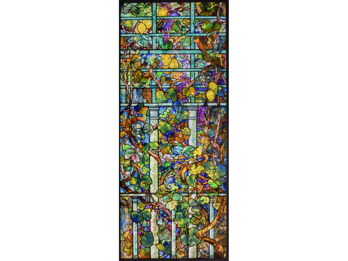 Lemon Tree and Grape Vine with Trellis Window 586pc