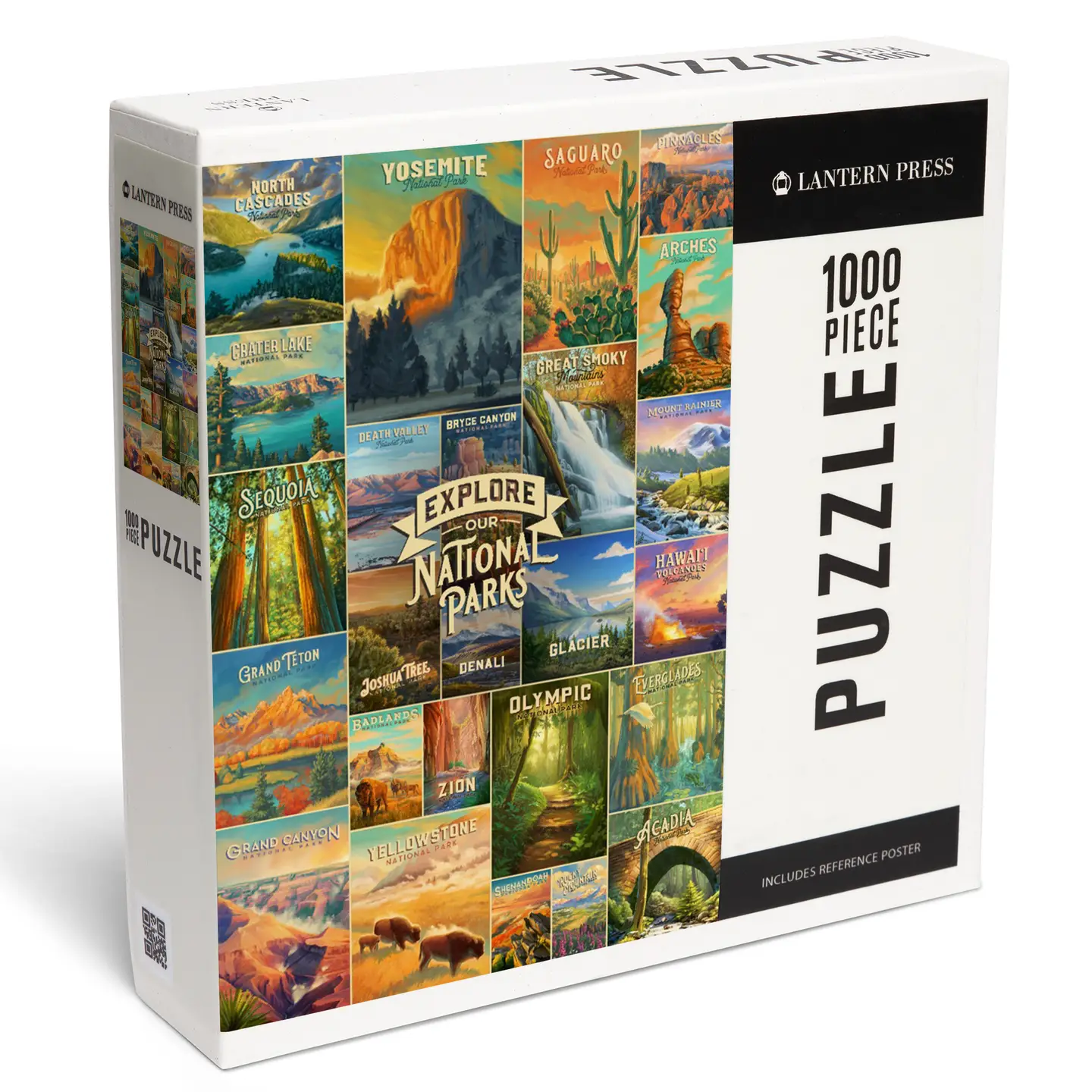 National Park Oil Painting Collage 1000pc