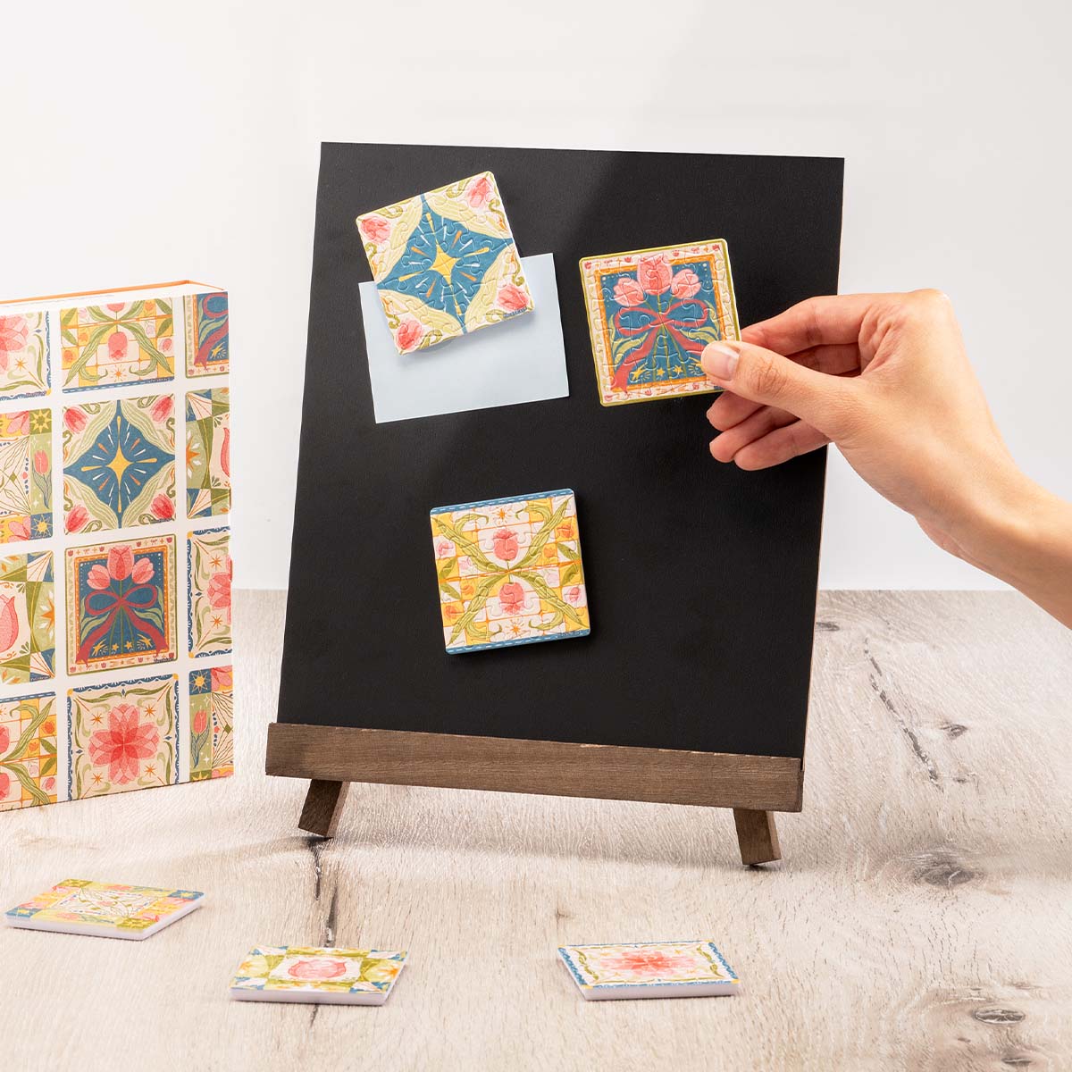 3D Puzzle Magnet Set: Tulip Tile 6x16pc