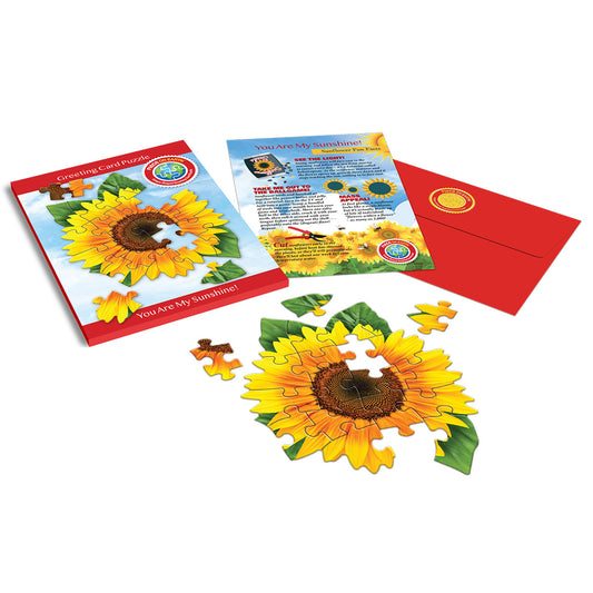 Sunflower Greeting Card Jigsaw Puzzle