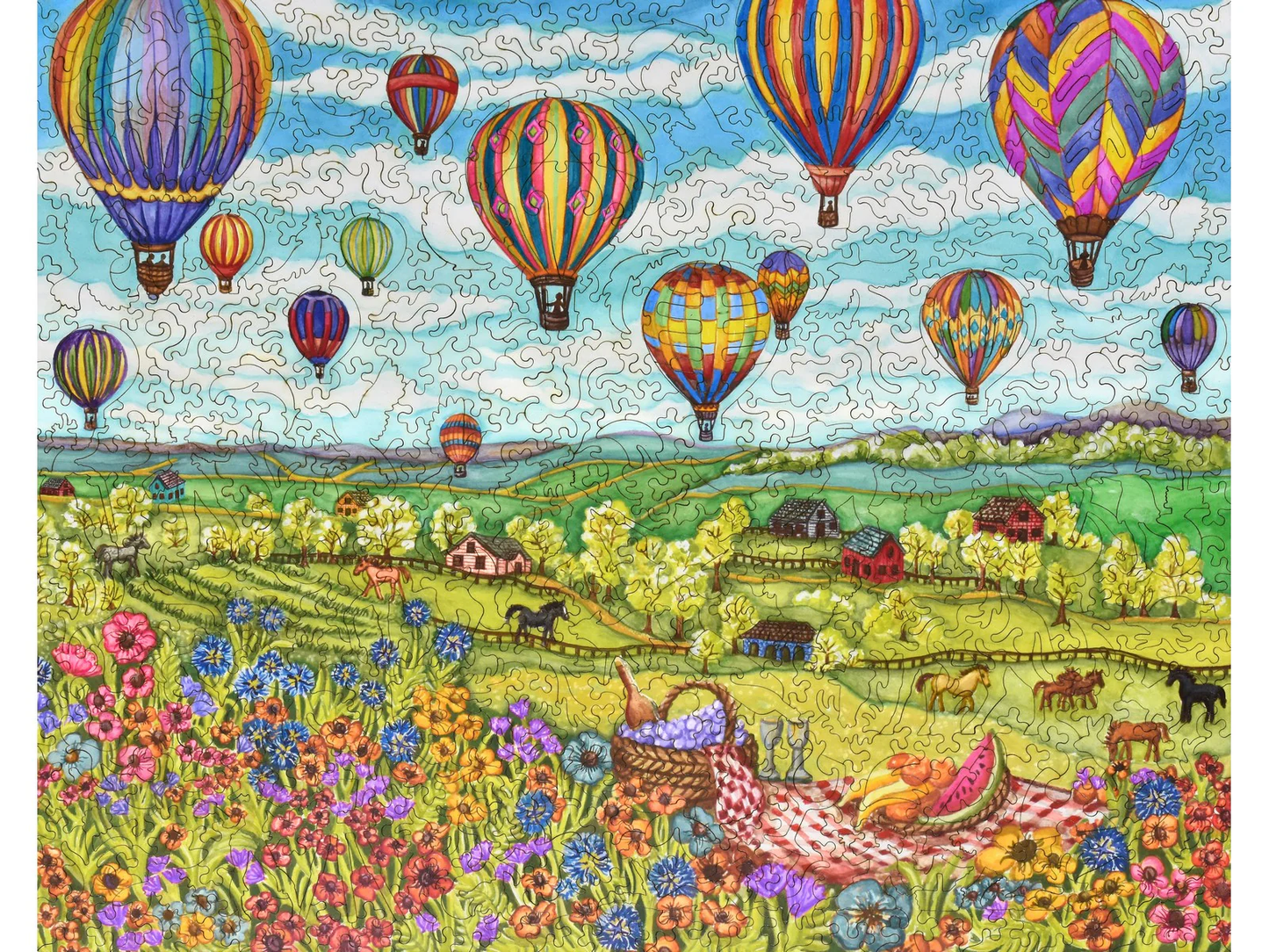 Balloons over Farmland 568pc