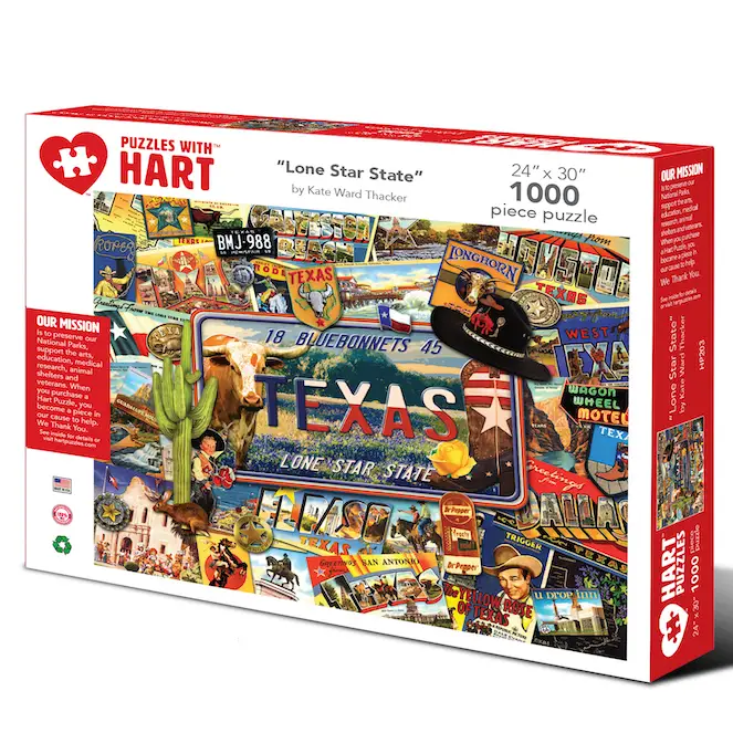 Lone Star State Puzzle By Kate Ward Thacker 1000pc