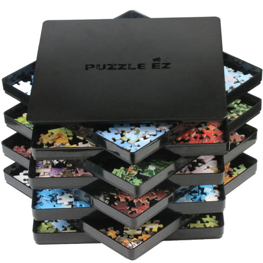 Stackable Sorting Trays with Lid 8-pack for 1500 pieces