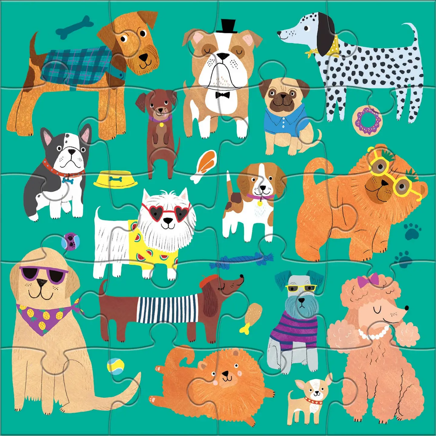 Cats & Dogs Magnetic Puzzle 2x20pc