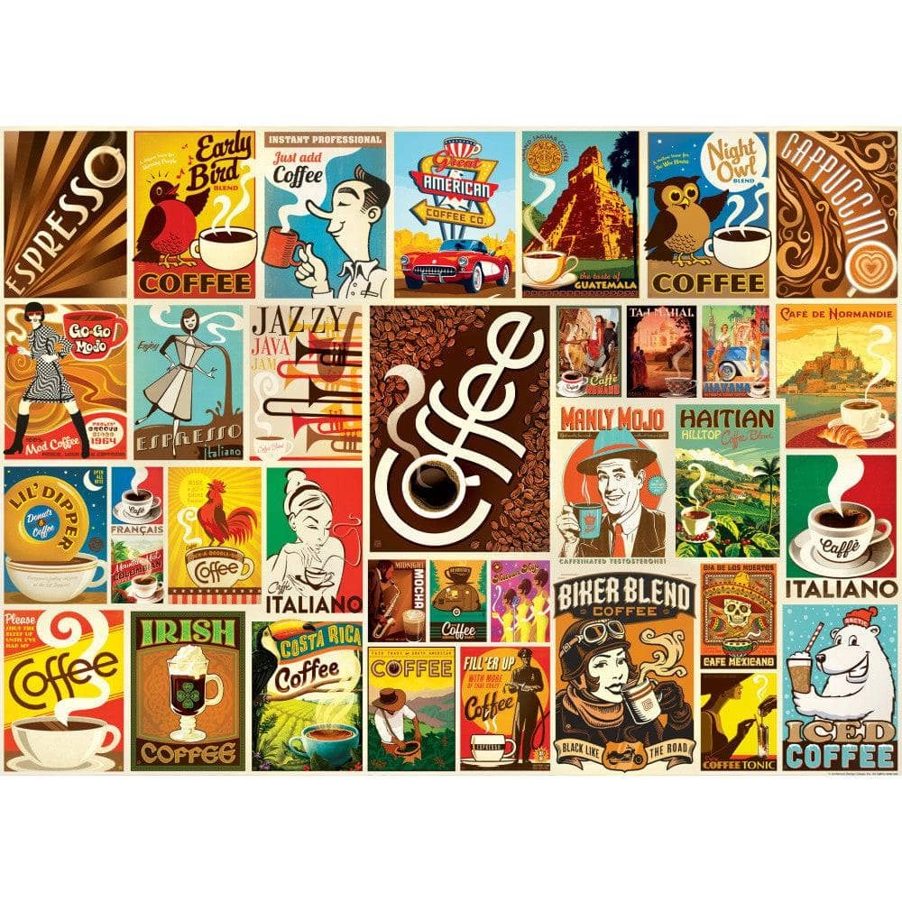 Vintage Posters: Coffee Lovers 1000pc
