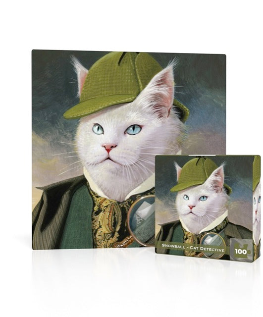 Snowball - Cat Detective by Bill Mayer Mini 100pc