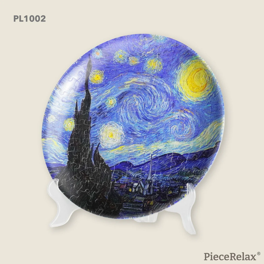 3D Puzzle Plate: The Starry Night 124pc