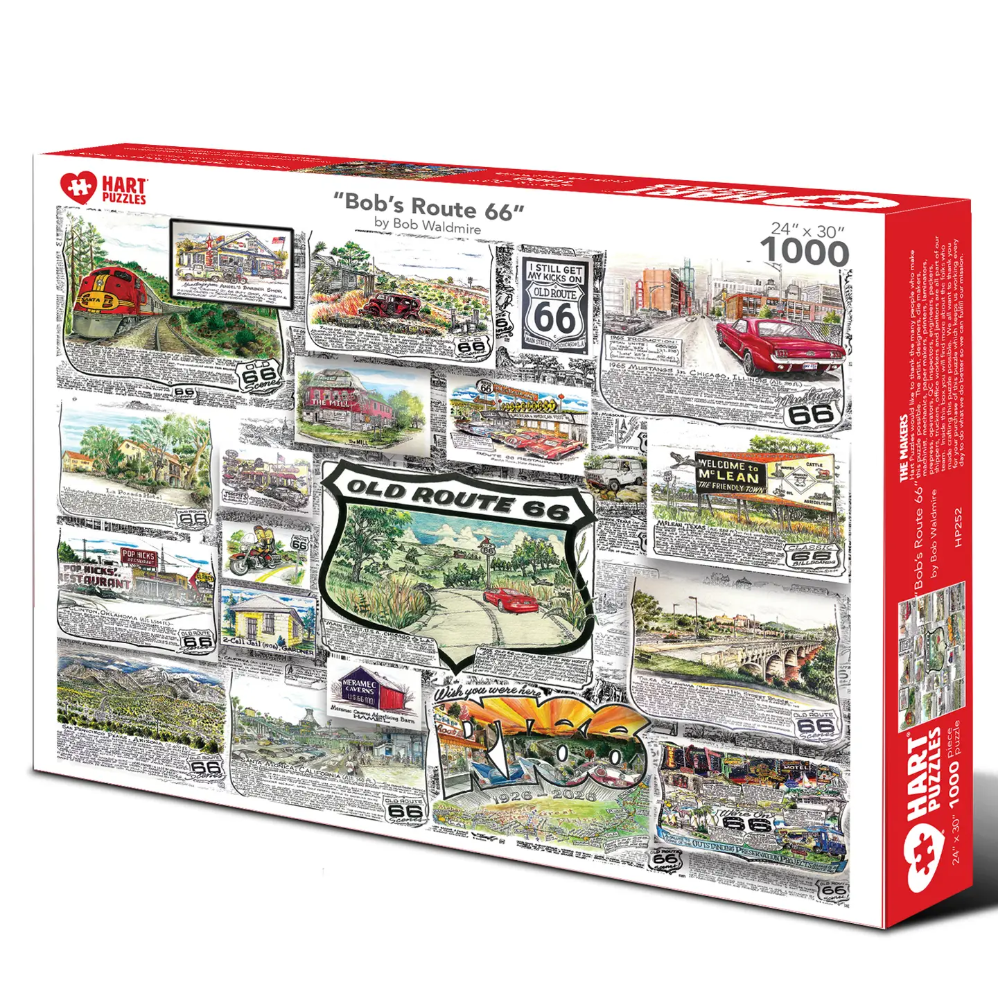 Bob's Route 66 By Bob Waldmire 1000pc