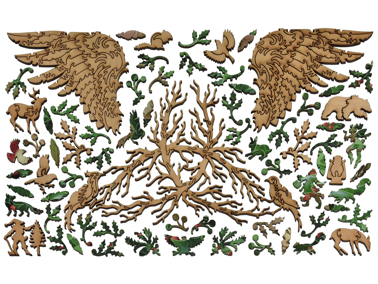 Woodpecker, Owl and Thrush 552pc