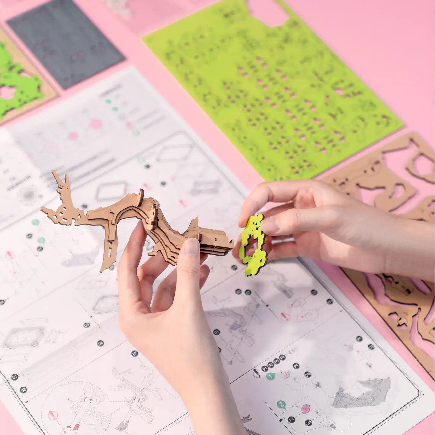 Wooden Flower: Sakura Bonsai