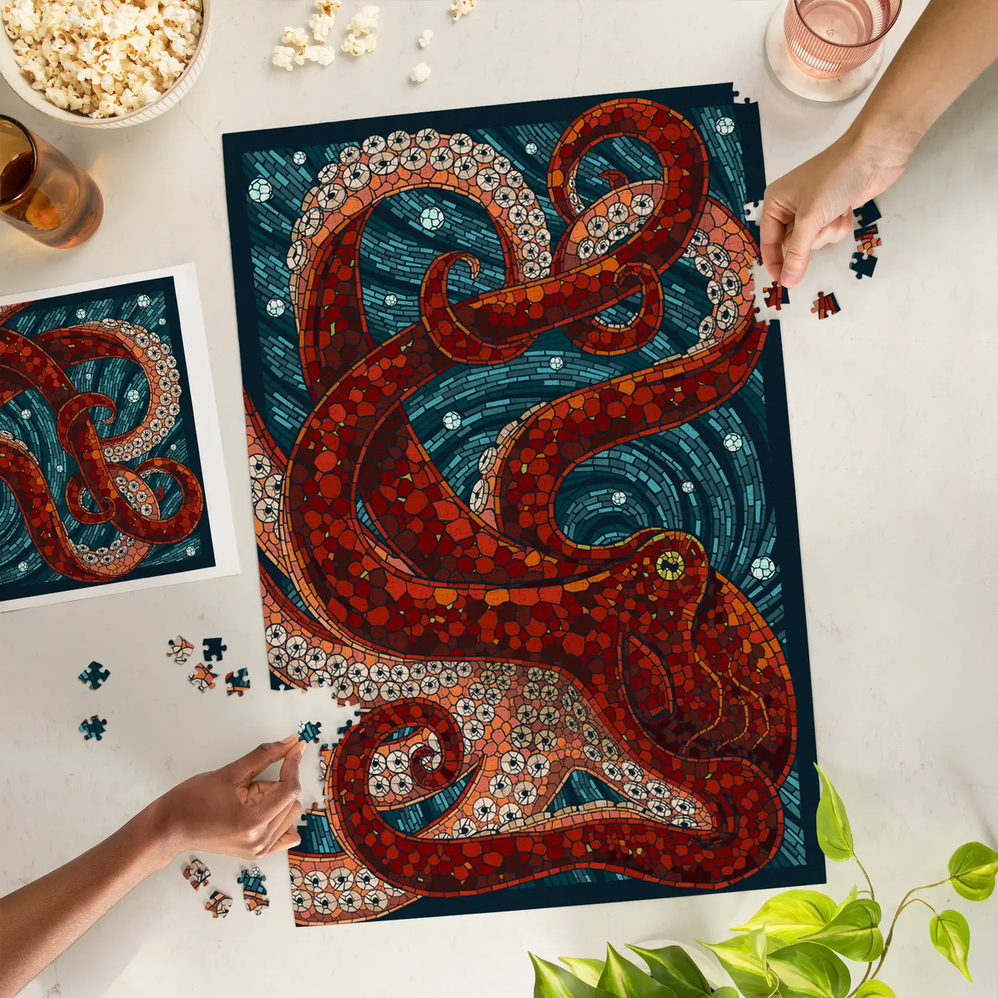 Octopus, Paper Mosaic 1000pc