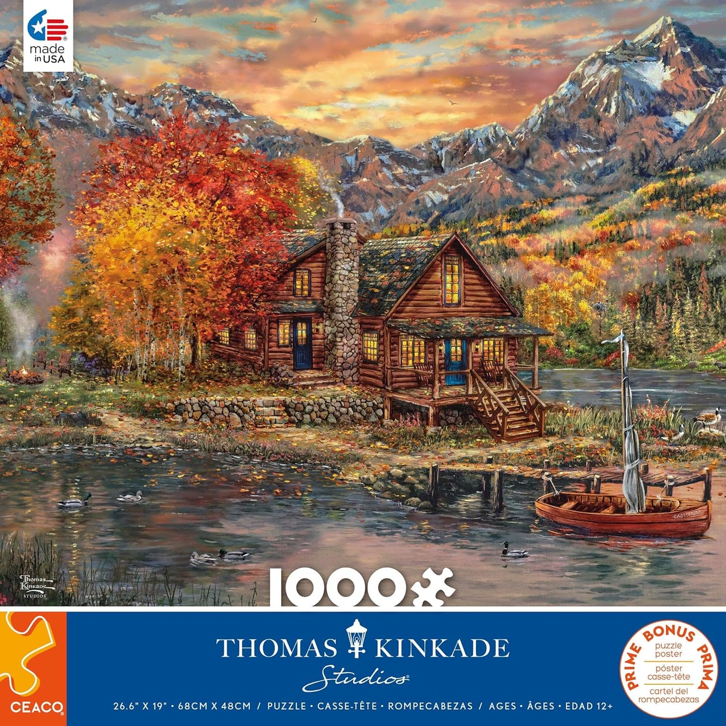 Thomas Kinkade: A Perfect Fall Day 1000pc