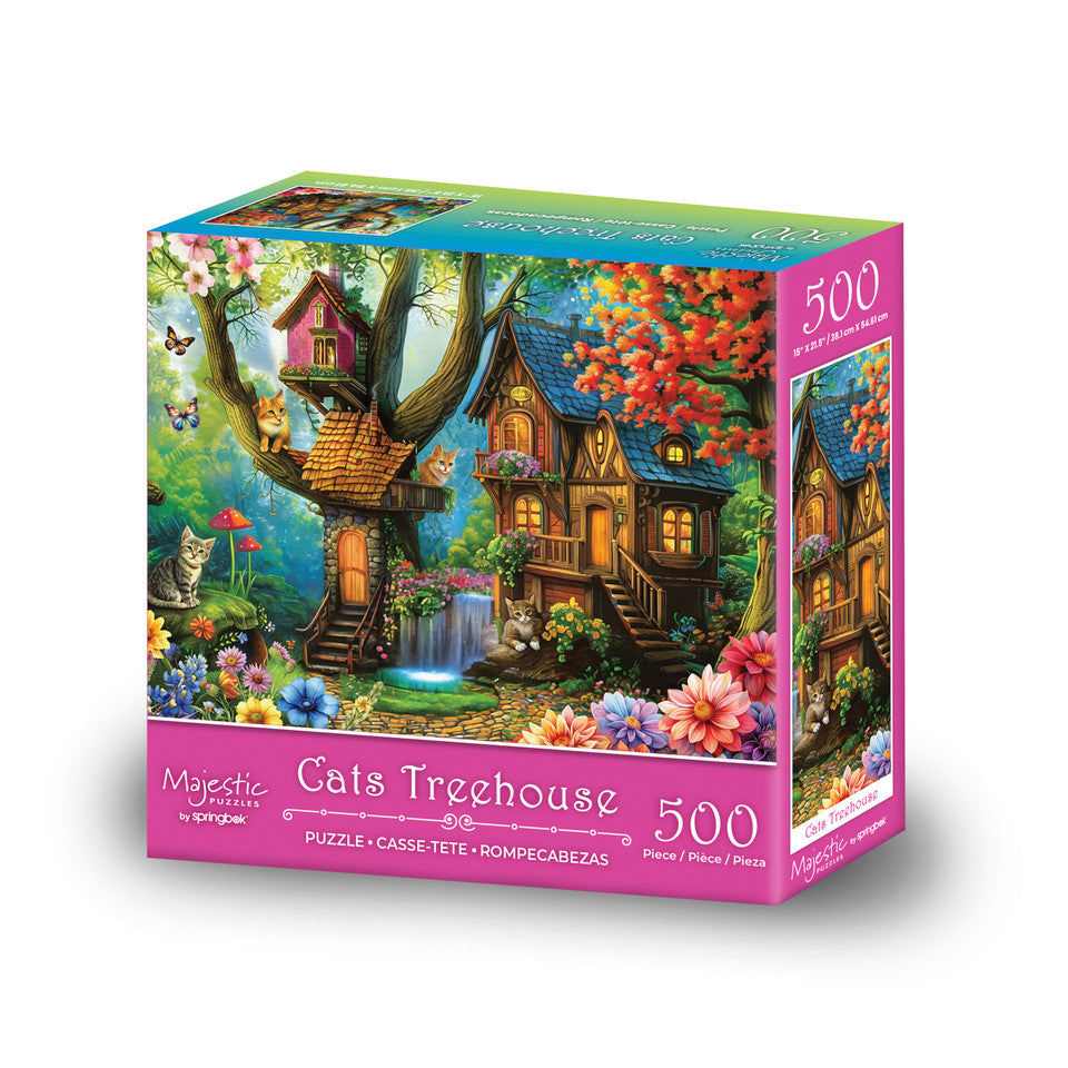 Cats Treehouse by Majestic 500pc
