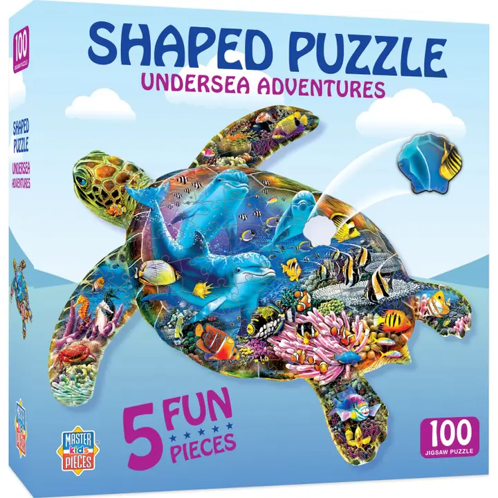 Undersea Adventures - Turtle Shape 100pc