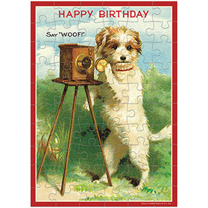 Happy Birthday Dog Puzzle Greeting Card 60pc