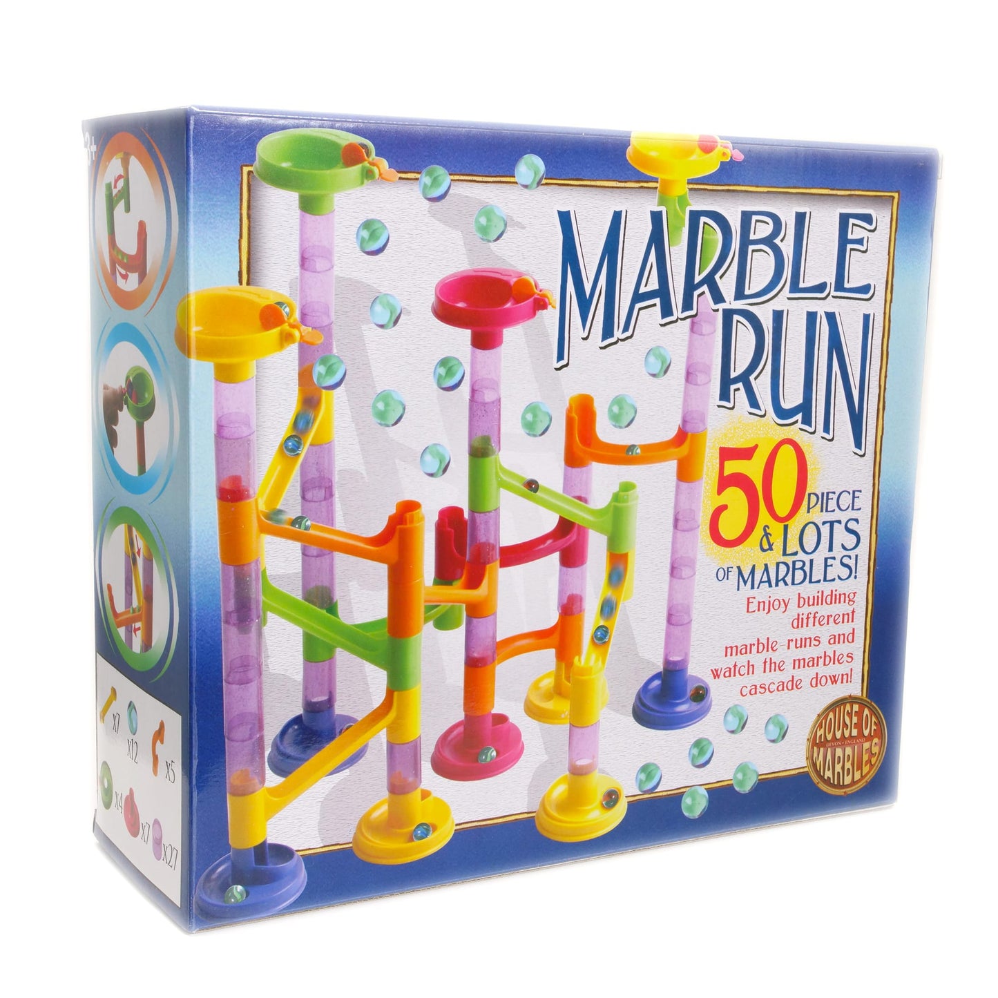 50 Piece Marble Run Plastic
