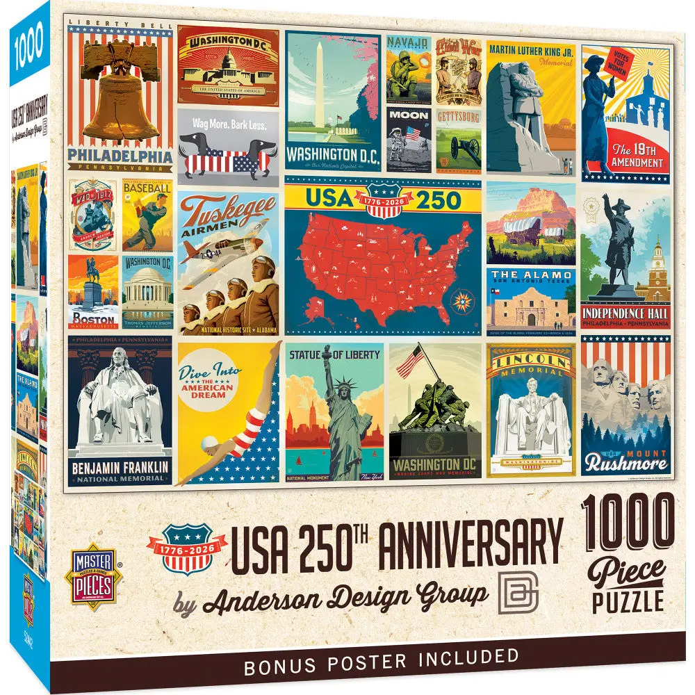 Vintage Posters: USA 250th Anniversary 1000pc