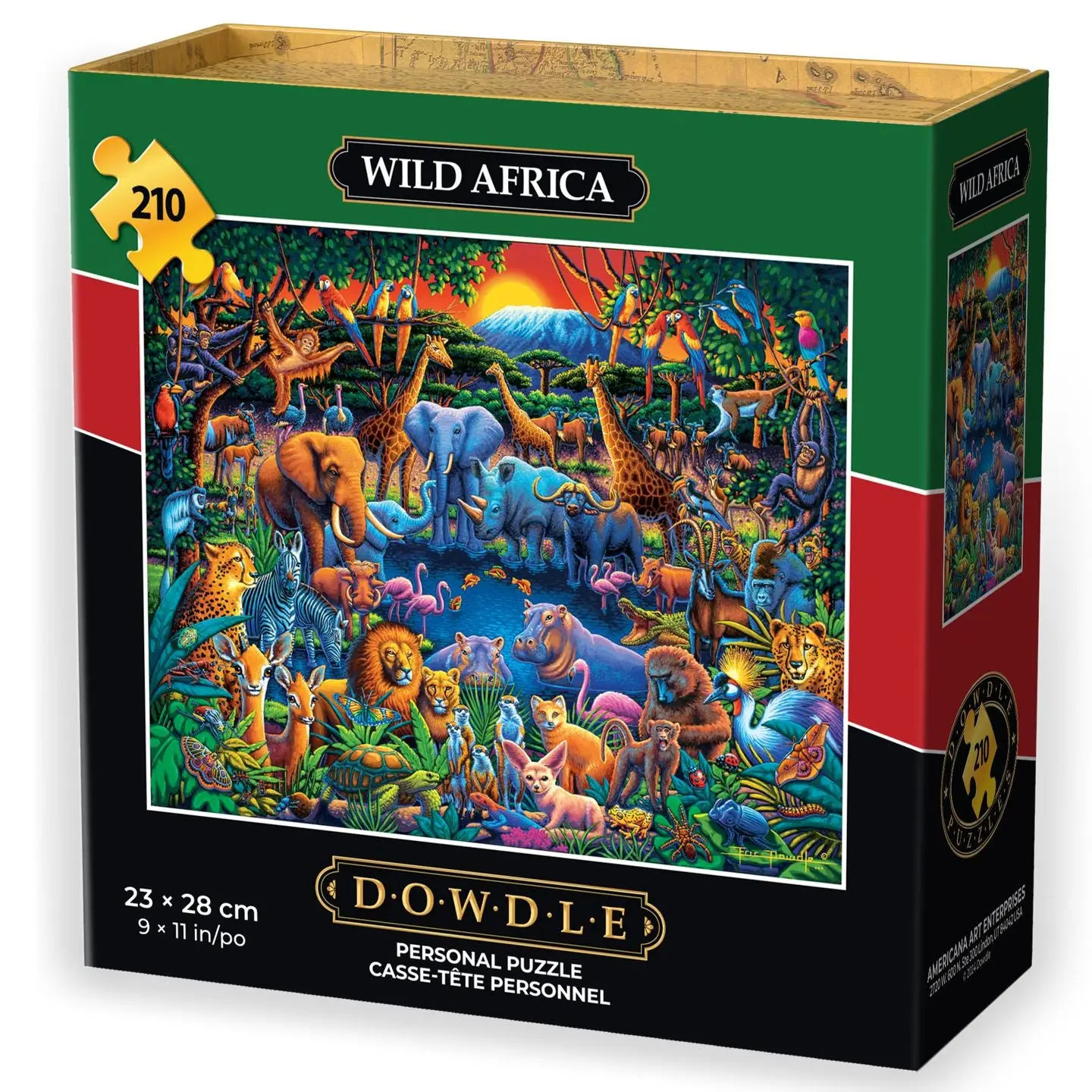 Dowdle: Wild Africa Personal Puzzle 210pc