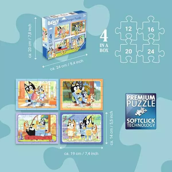 Bluey 4 in a Box 12/16/20/24pc