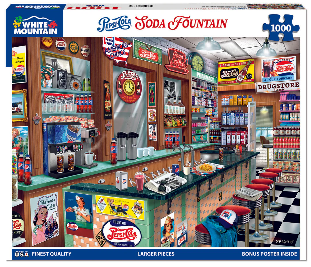 Pepsi Soda Fountain 1000pc
