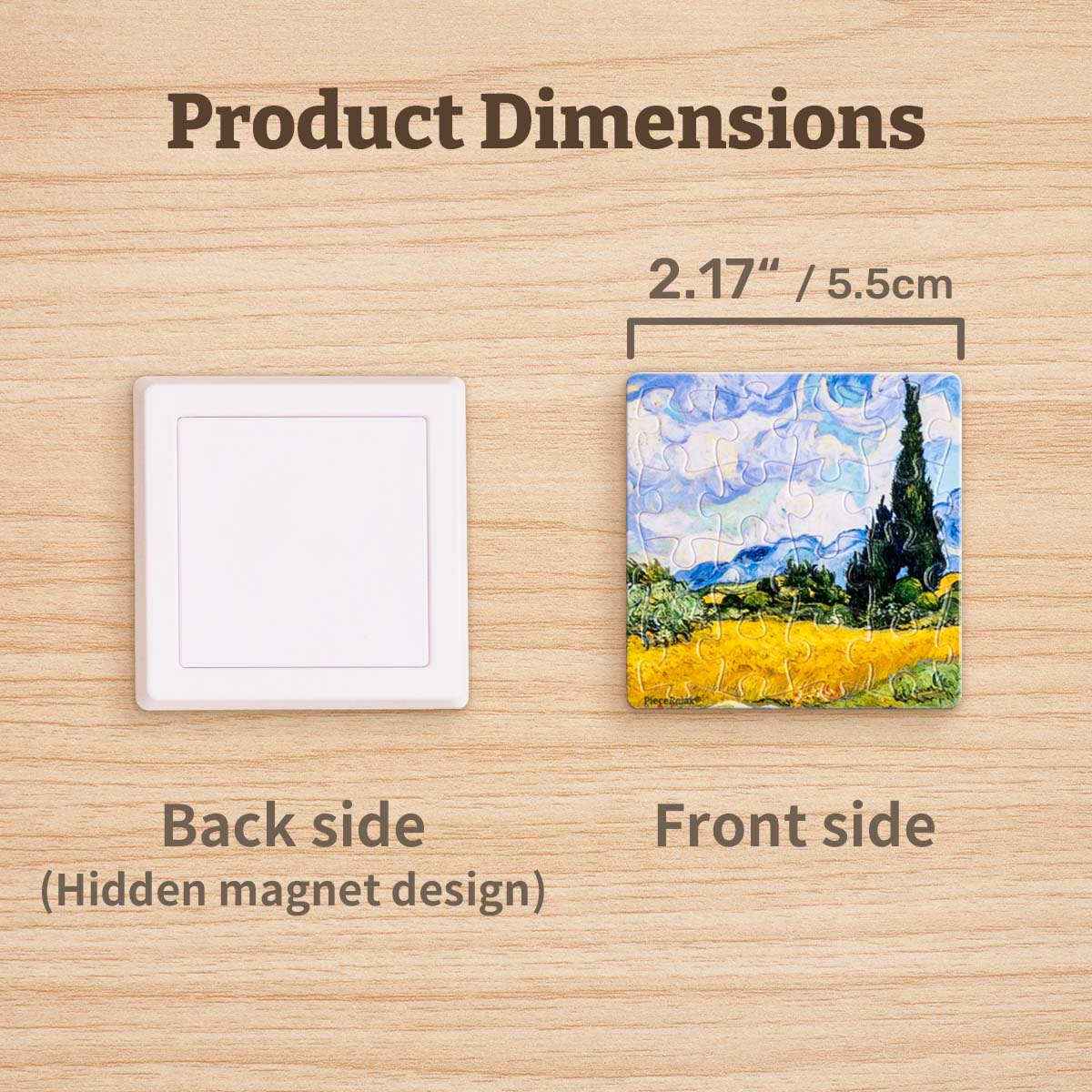 3D Puzzle Magnet Set: Vintage Floral Tile 6x16pc