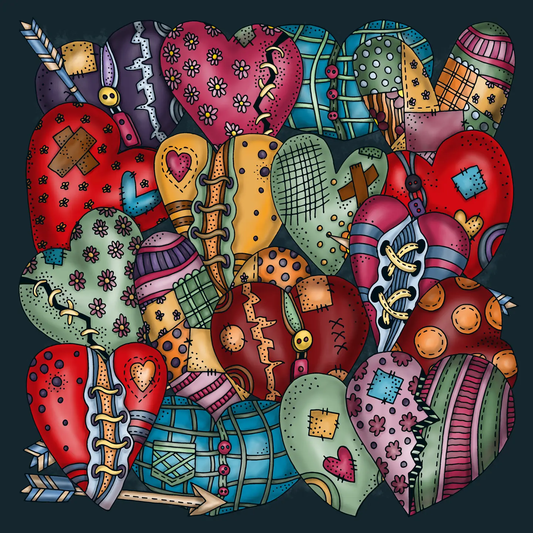 Palapeli Framed Puzzle - Hearts 242pc