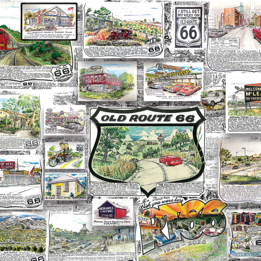 Bob's Route 66 By Bob Waldmire 1000pc